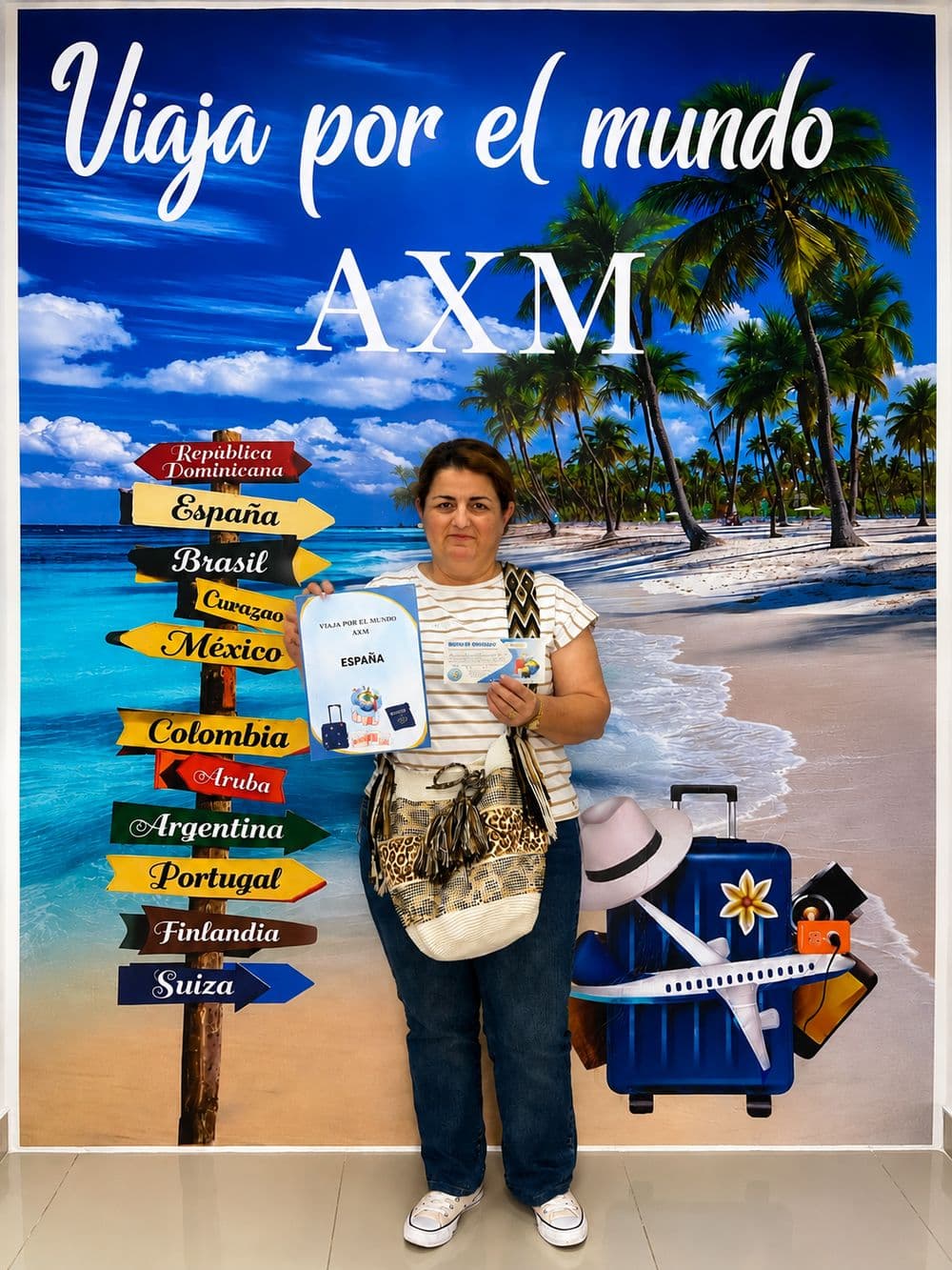 Cliente real de Viaja por el Mundo con su certificado de viaje a España